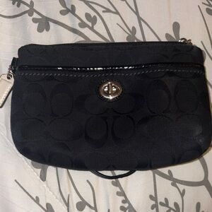 Black Coach Wristlet